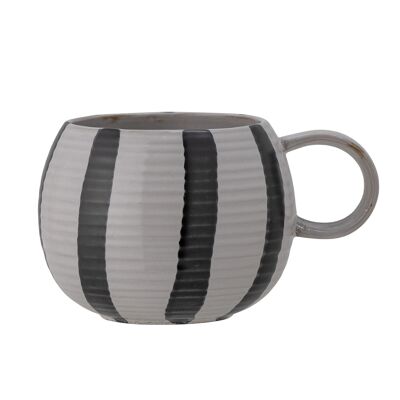 Serina Mug, Black, Stoneware - (D11xH8,5 cm)