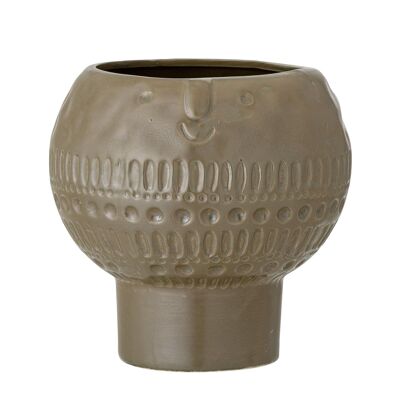 Maik Flowerpot, Brown, Stoneware - (D15,5xH15 cm)