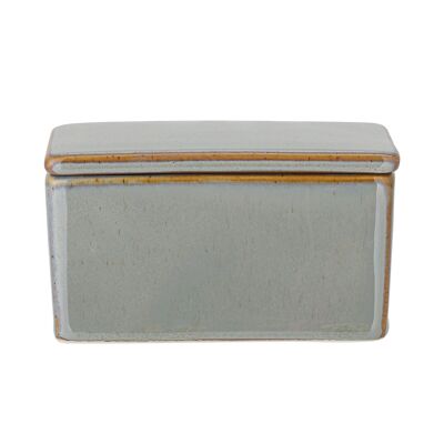 Pixie Butter Box, Green, Stoneware - (L13xH7xW9 cm)