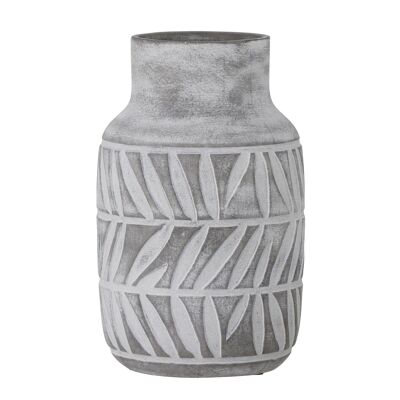 Saku Vase, Grau, Keramik - (D17xH27,5 cm)
