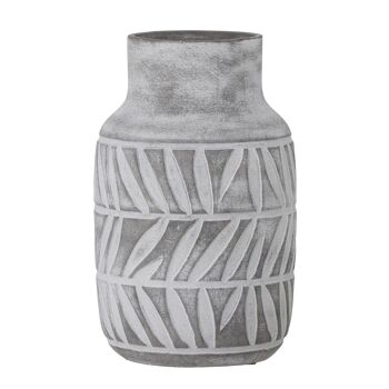 Vase Saku, Gris, Céramique - (D17xH27,5 cm) 1