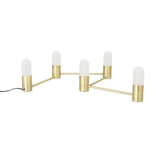 Bent Table lamp, Gold, Metal - (D4xL100xH13 cm)