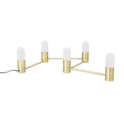 Bent Tischlampe, Gold, Metall - (D4xL100xH13 cm)