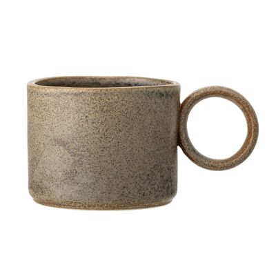 Thea Mug, Brown, Stoneware - (D9,5xH7,5 cm)