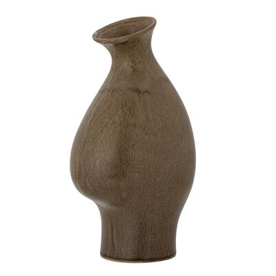 Vase Celin, Marron, Grès - (L14xH26xW11 cm)