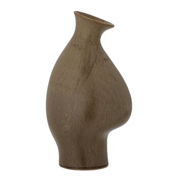 Vase Celin, Marron, Grès - (L14xH26xW11 cm) 2