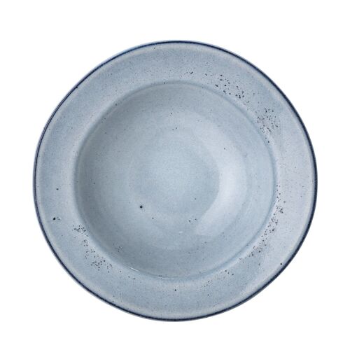 Sandrine Pasta Plate, Blue, Stoneware - (D22xH5,5 cm)