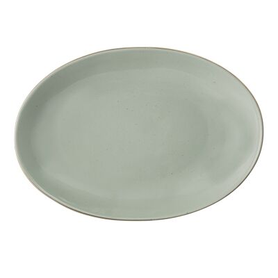 Spring Serving Dish, Green, Stoneware - (L30,5xH5xW21,5 cm)
