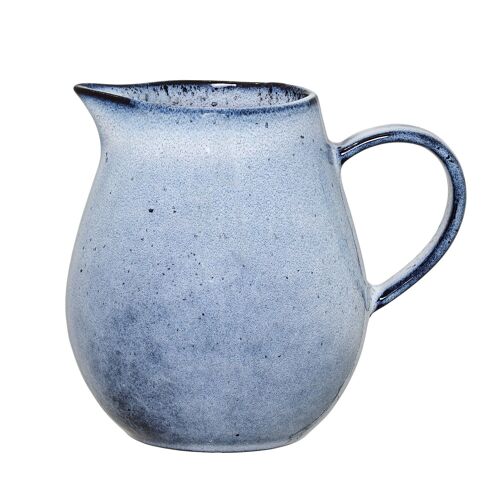 Sandrine Milk Jug, Blue, Stoneware - (D9xH10 cm)
