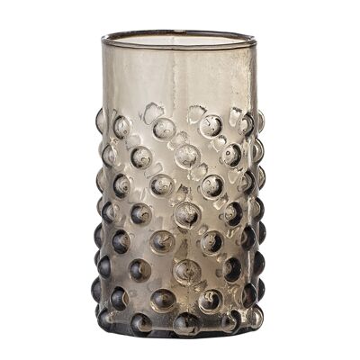 Freja Trinkglas, braun, recyceltes Glas - (D6,5xH11,5 cm)
