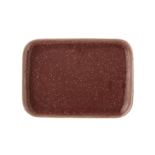 Joëlle Serving Plate, Brown, Stoneware - (L25xW18 cm)