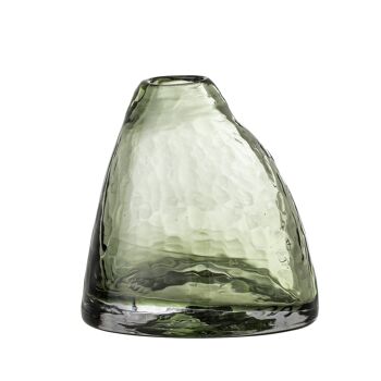 Vase Ini, Vert, Verre - (L12,5xH13xW10 cm) 1