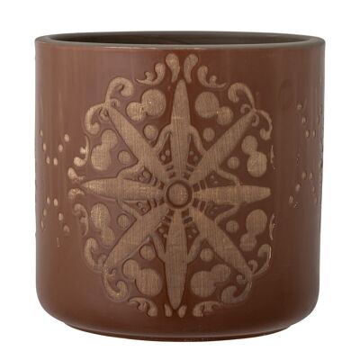 Safio Deco vaso di fiori, marrone, terracotta - (D23xH23 cm)