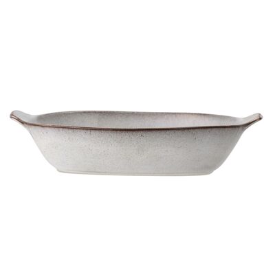 Sandrine Serving Bowl, Grey, Stoneware - (L42,5xH9xW27,5 cm)