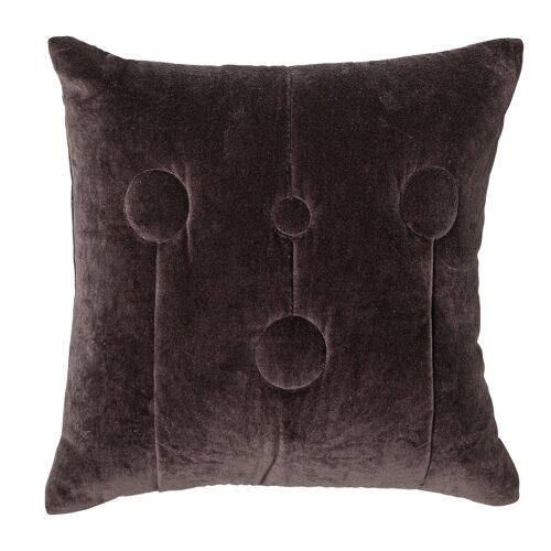 Cushion, Brown, Cotton - (L40xW40 cm)