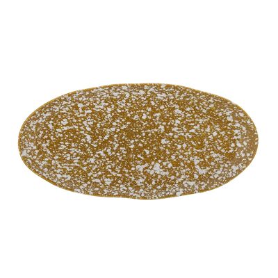 Carmel Serving Plate, Brown, Stoneware - (L37xH3xW18 cm)