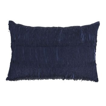 Coussin, Bleu, Coton 2. - (L60xL40 cm) 1