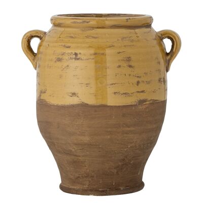 Tao Deco Flowerpot, Jaune, Terre Cuite - (L30xH32xW25 cm)