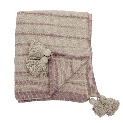 Hilaire Throw, Rose, Recycled Cotton - (L160xW130 cm)
