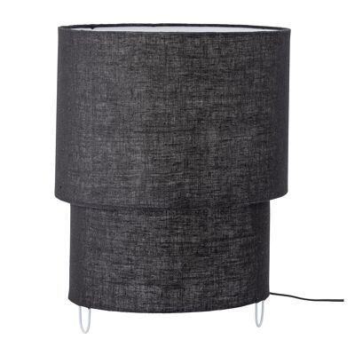 Zalt Table lamp, Black, Linen - (D35xH45 cm)