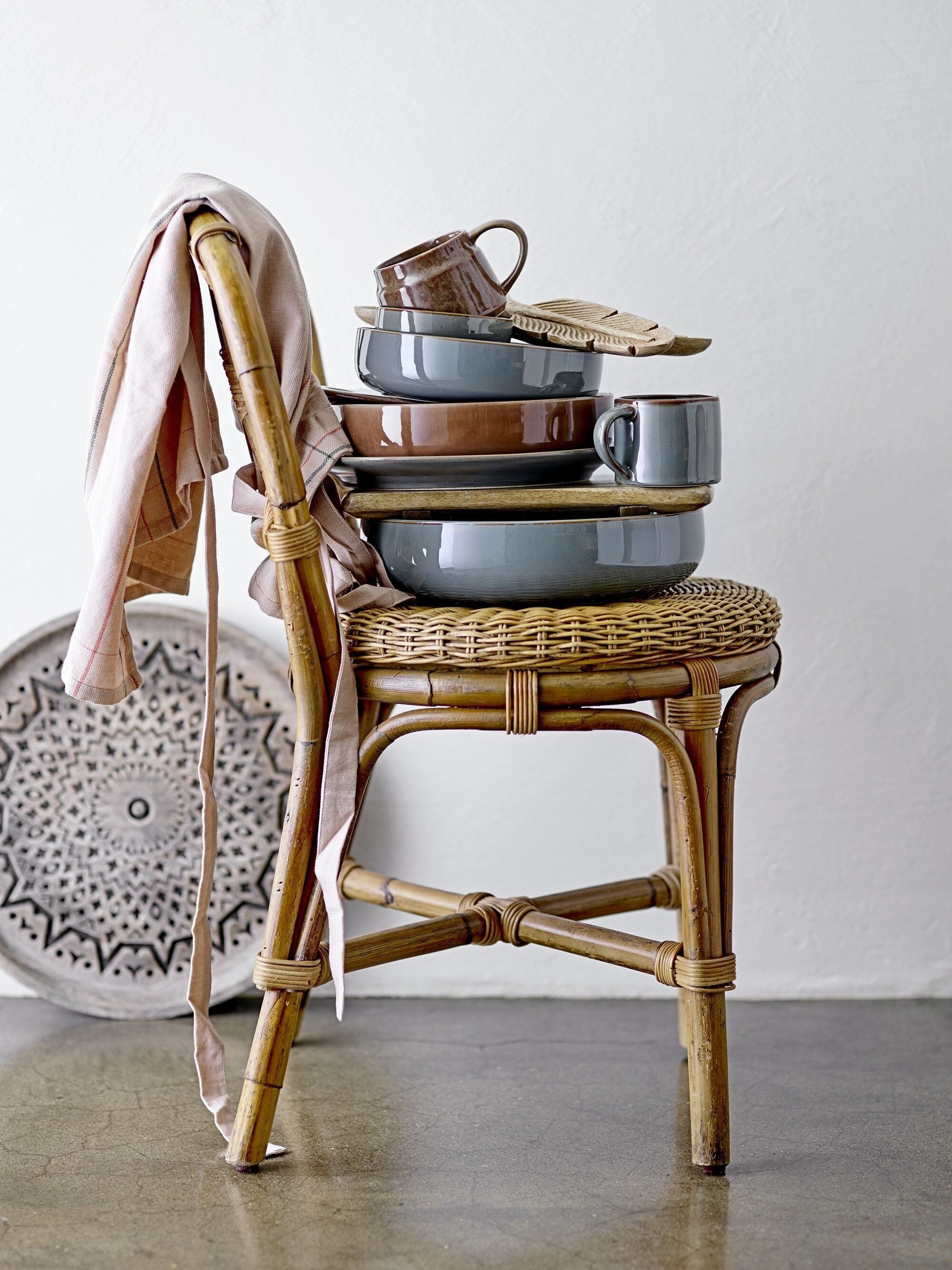 Pixie Ciotola da Portata, Verde, Gres - (D28,5xH7 cm)