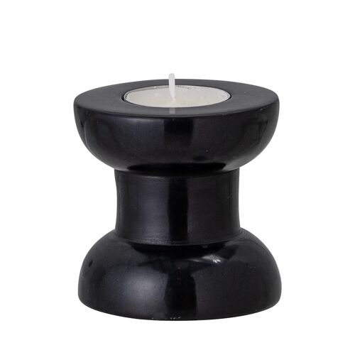 Bailee Votive, Black, Soapstone - (D7,5xH7,5 cm)