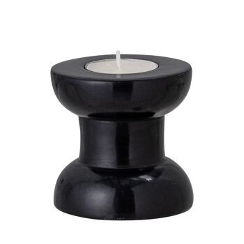 Bailee Votive, Noir, Stéatite - (D7,5xH7,5 cm) 1