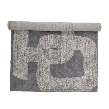 Tapis Addo, gris, coton - (L200xl145 cm) 1