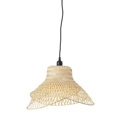 Imina Pendant Lamp, Nature, Bamboo - (D48xH27 cm)