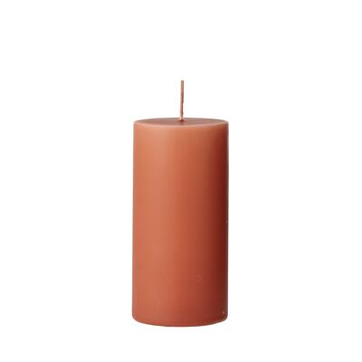 Anja Candle, Orange, Parafin - (D7xH15 cm)