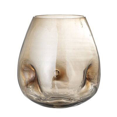 Ifza Vase, Brown, Glass - (D17xH20 cm)