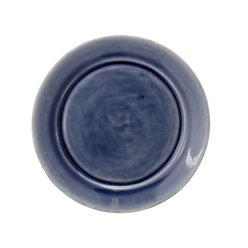 Anne Plate, Blue, Stoneware - (D20 cm)