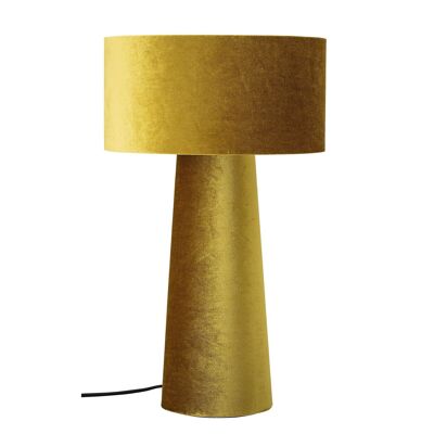 Lámpara de mesa Dafna, Amarillo, Poliéster - (D30xH50 cm)