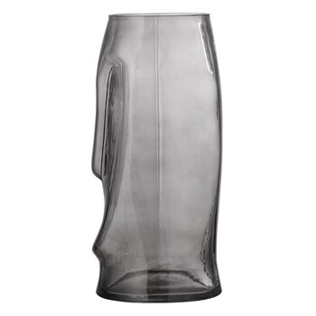 Vase Ditta, Gris, Verre - (D14,5xH30 cm) 2