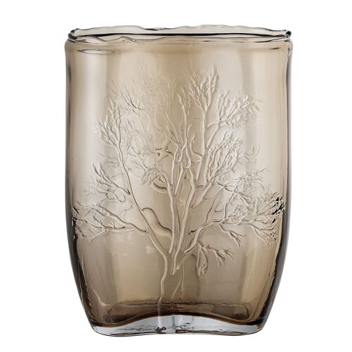 Jara Vase, Brown, Glass - (L20xH26xW10 cm)