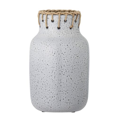 Janel Vase, Grey, Ceramic - (D17xH28 cm)