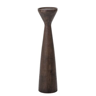 Thio Pedestal, Brown, Mango - (D13xH56 cm)