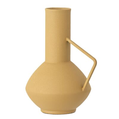Irine Vase, Yellow, Metal - (D13xH21xW17 cm)