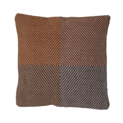 Rodin Cushion, Brown, Jute - (L65xW65 cm)