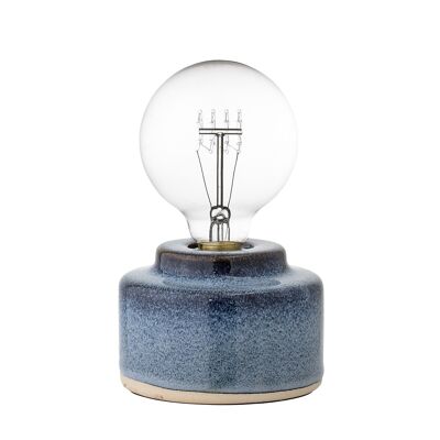 Cait Lampe de table, Bleu, Porcelaine - (D12xH9 cm)