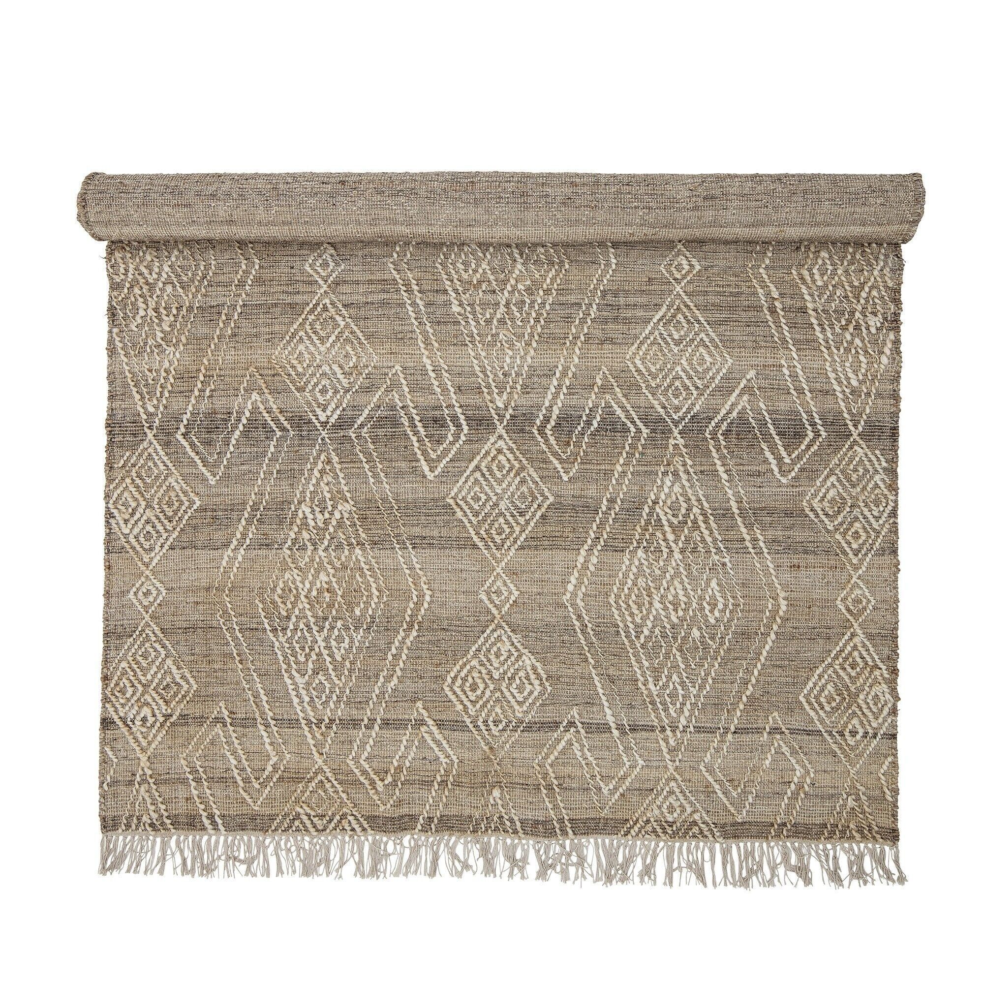 Rupen Rug, Nature, Jute - (L215xW150 cm)