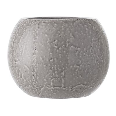 Flowerpot, Grey, Stoneware - (D29xH22 cm)