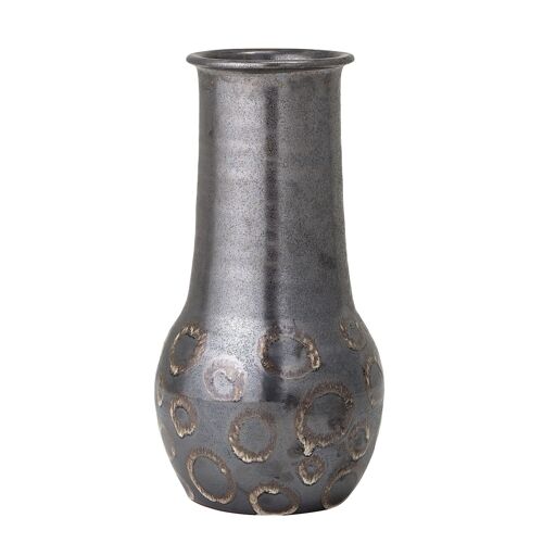 Gorm Deco Vase, Black, Terracotta - (D24xH47 cm)