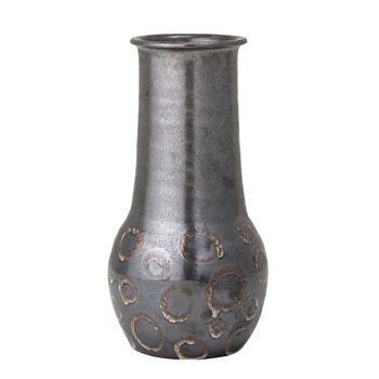 Gorm Deco Vase, Noir, Terre Cuite - (D24xH47 cm) 1