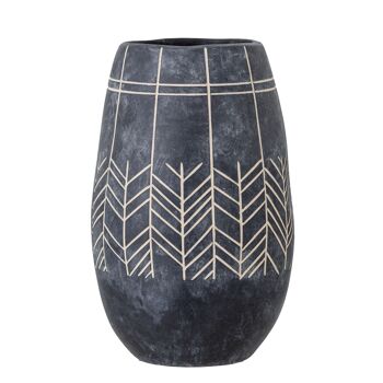 Mahi Déco Vase, Noir, Céramique - (D16xH25 cm) 1