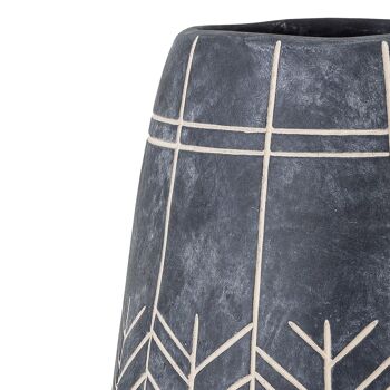 Mahi Déco Vase, Noir, Céramique - (D16xH25 cm) 2