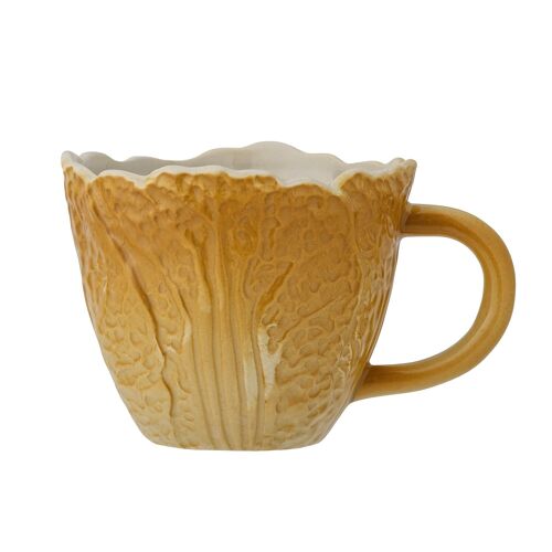 Savanna Cup, Yellow, Stoneware - (D10xH8 cm)