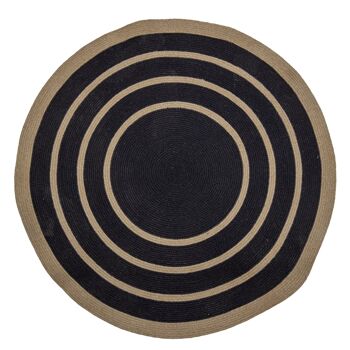 Tapis Lune, nature, jonc de mer 2. - (D120 cm) 1