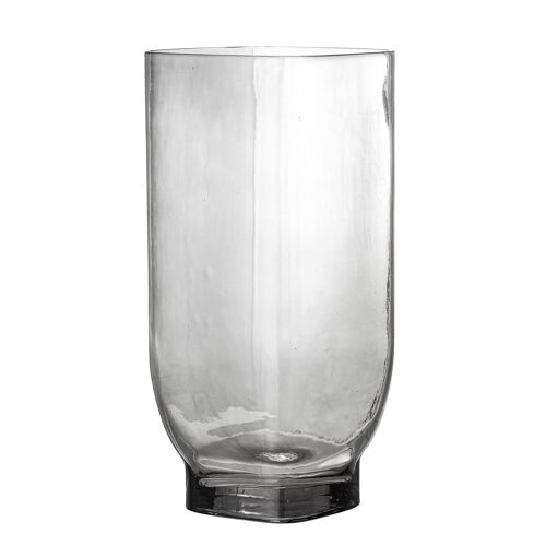 Irfa Vase, Grey, Glass - (L14xH30xW14 cm)