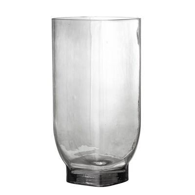 Vaso Irfa, Grigio, Vetro - (L14xH30xL14 cm)